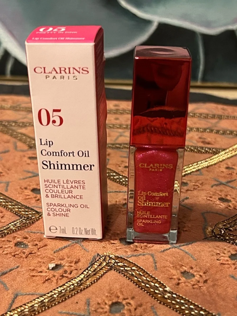 Clarins Lip Comfort Oil Shimmer 05 Pretty In Pink